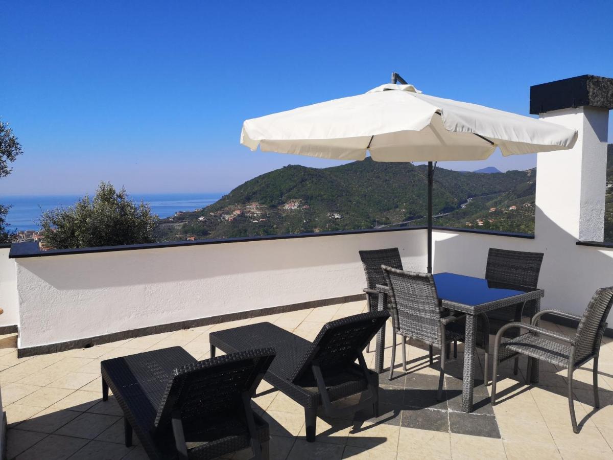 La Vivagna - Casa Vista Mare Tra Gli Ulivi Villa Leivi Exterior photo